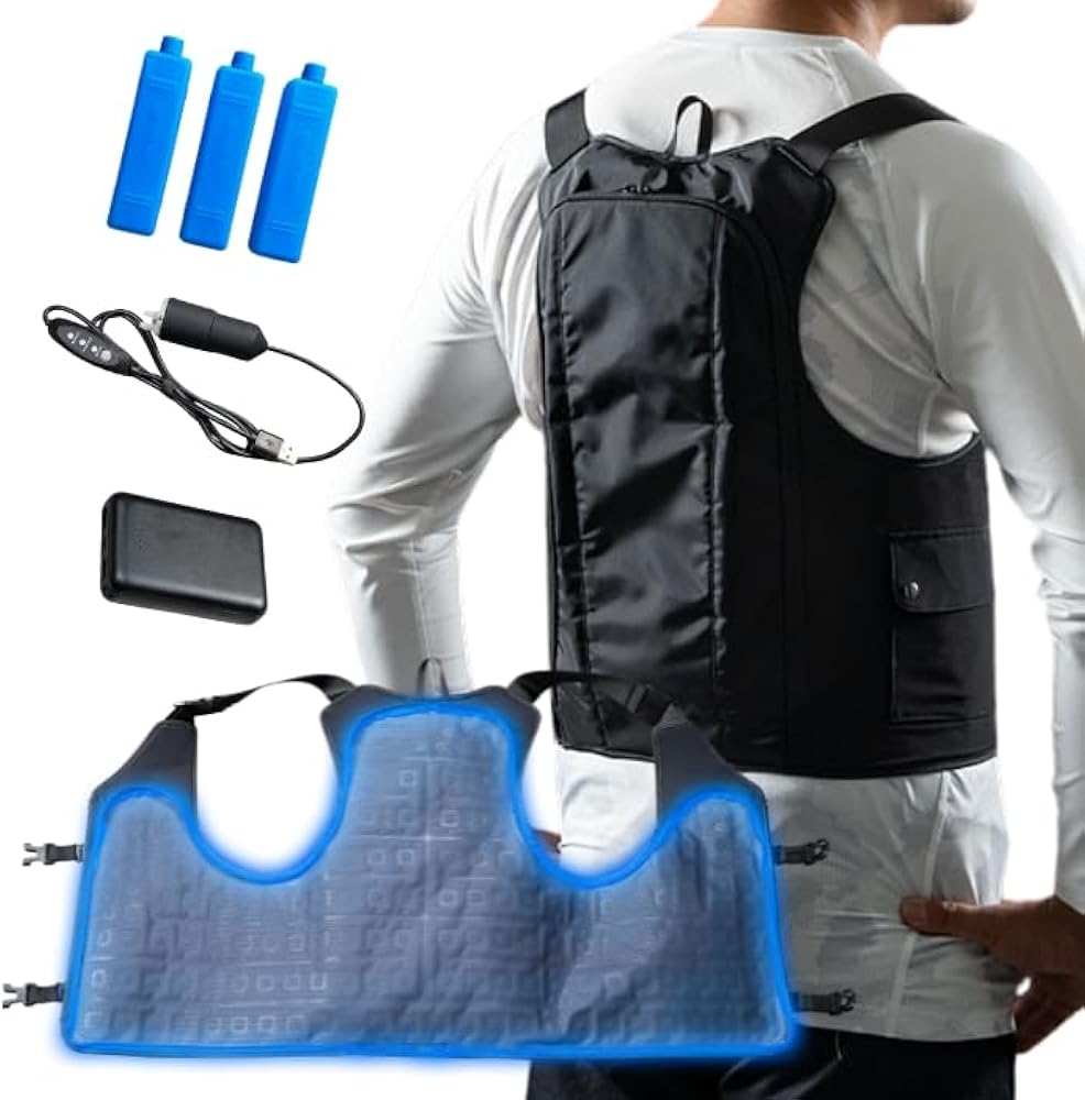 Chill Camping(チルキャンピング) 水冷服 Amazon | [Chill Camping] 10000mAhバッテリー付属 最大冷却時間